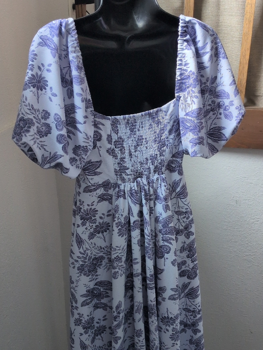 ✨Hill House Home Matilda Dress in Lilac Tonal Floral Size XS - Picture 5 of 10